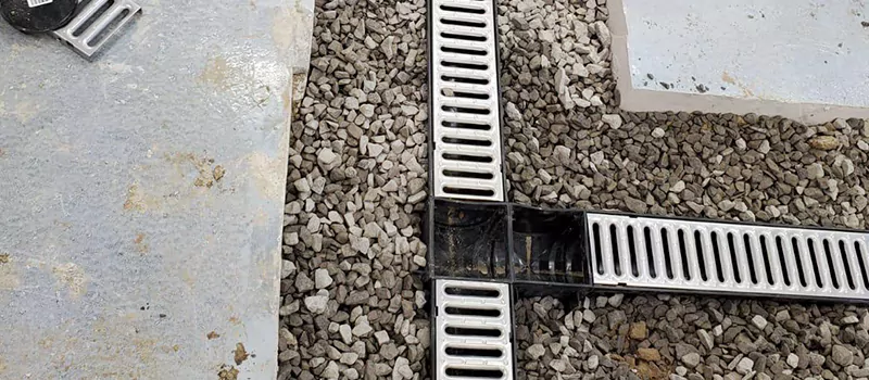 Storm Water Trench Drain Repair in Glen Abbey, Oakville